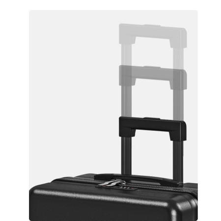 Troler de Calatorie, Cyrax, 56 x 35 x 22 cm, 4 Roti, Maner Reglabil, din ABS, cu Fermoar, Blocare cu Cod, Impermeabil, Model Astronaut, Roz