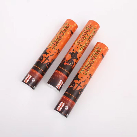 Tun de Confetti, 30 cm. Cyrax, Model Halloween, Confetti din Hartie, Multicolor