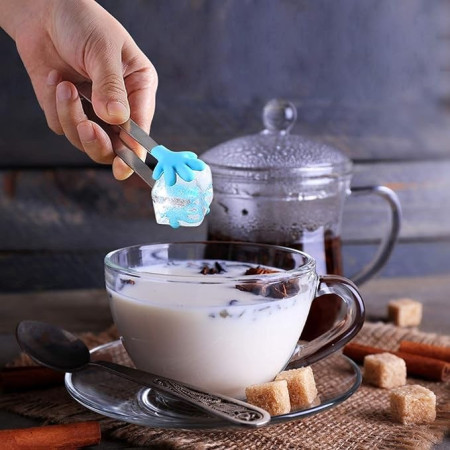 Cleste Creativ pentru Mancare, Cyrax, Model Manute din Silicon, 14.5x3 cm, Rezistent la Temperaturi Inalte si Coroziune, Albastru