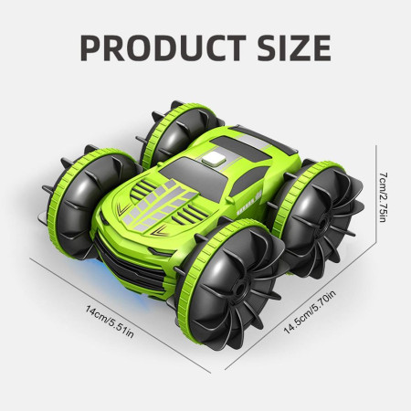 Masina cu telecomanda 2.4G, 360 spin, off road, verde, Cyrax