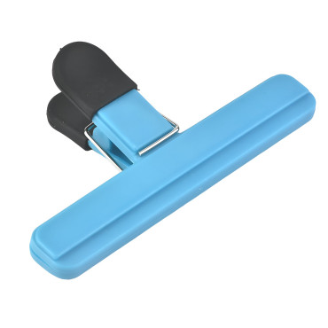 Cleste Multifunctional pentru Sigilarea Pungilor, Cyrax, din Plastic, Mentine Alimentele Proaspete, 15x7.5 cm, Albastru