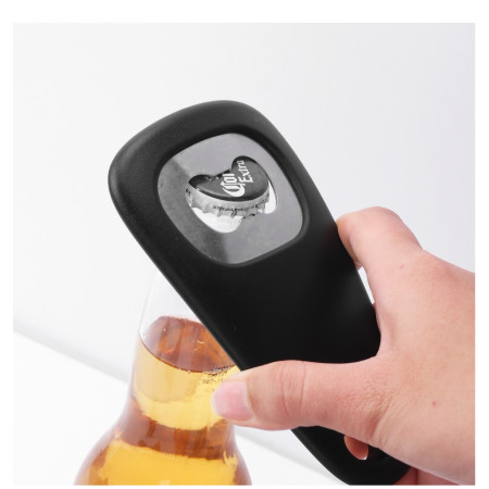 Set 6 in 1 mini ustensile bucatarie Cyrax, taietor pizza, cutit, curatator, razatoare, desfacator, presa usturoi, manere din ABS, lame ascutite din otel inoxidabil, 7.1 x 12.9 x 4.8 cm,  negru