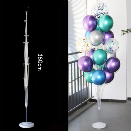 Suport pentru Baloane, Cyrax, cu Un Strat, pentru 19 Baloane, 160 cm, Transparent