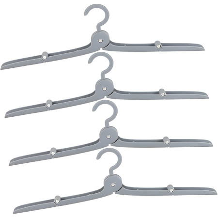 Umeras Pliabil de Calatorie,  Mini Cuier Portabil pentru Haine, Suport de Uscare, 14x7x1.4cm, Gri