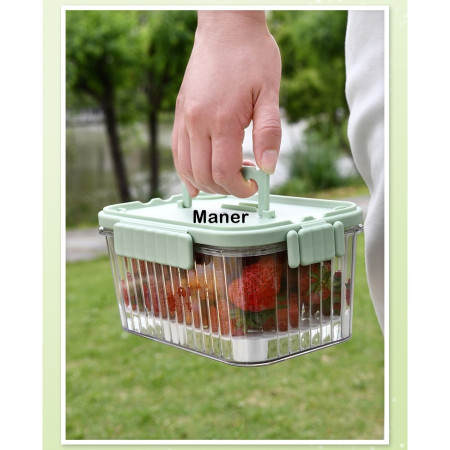 Caserola portabila pentru mancare fresh Cyrax, 1500 ml, 2 furculite,10 x 13.5 x 20 cm, 2 capace detasabile pentru congelator, etans, spatiu pentru tacamuri, maner, material plastic, rezistent la temperaturi ridicate, transparent