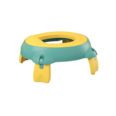 Olita Portabila,Cyrax, pentru Calatorii, Confectionata din Spuma PU, 1-6 ani, 34x32x17 cm, Verde/Galben