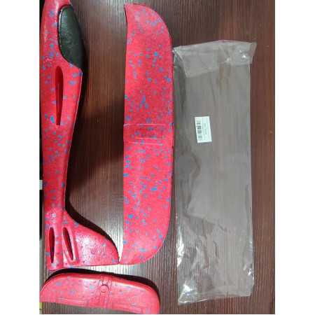 Avion planor din polistiren in punga , lungime 47 cm , Rosu , Cyrax