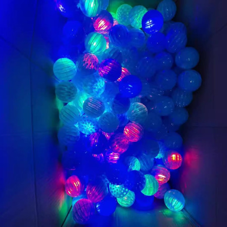 Jucarie Interactiva, Cyrax, Minge Saltareata Crystal Ball, cu Banda Elastica, 6 cm, +7 Ani, din Plastic, Roz