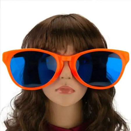 Ochelari Deghizare, Cyrax, Marime Exagerata, din Plastic, 26 x 9 cm, Portocaliu