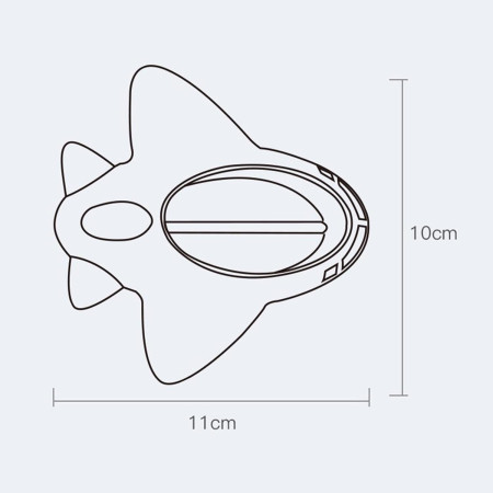 Termometru pentru Baie, Cyrax, Plutitor, Rezistent la apa, Multifunctional, Model Avion, 11x10x4 cm, Rosu