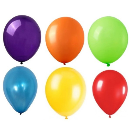 Set 10 Baloane din Latex, Cyrax, Model Party, 30 cm, Multicolore, 2.8 g