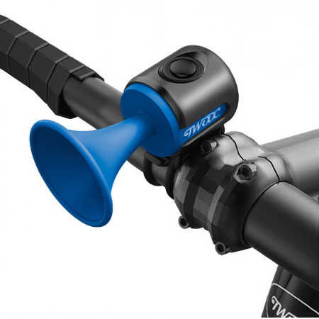 Claxon electric pentru bicicleta, Cyrax, rezistent la apa, 120 dB, albastru