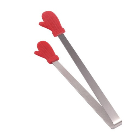 Cleste Creativ pentru Mancare, Cyrax, Model Manusi din Silicon, 14.5x3 cm, Rezistent la Temperaturi Inalte si Coroziune, Rosu