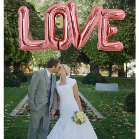 Balon Folie Metalizata Litera V, Cyrax, 100 cm, Umflati cu Heliu sau Aer, Ambalaj Individual, Pai inclus, Rose Gold