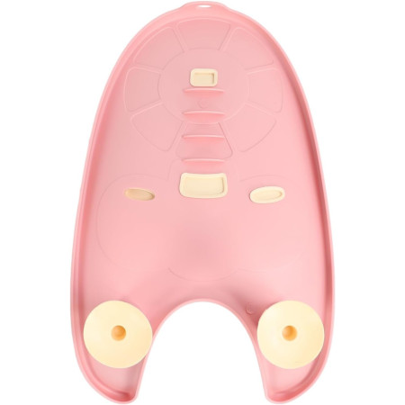 Suport de Baie Bebelusi, Cyrax, 0-12 luni, Montare pe Chiuveta/Lavoar/Cada, Ventuze Antiderapante cu Intaltime Reglabila, 50 x 24 x 12.5 cm, Roz