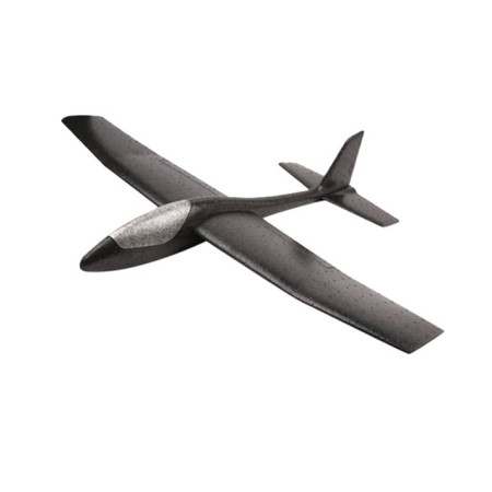 Avion Zburator, Cyrax, Tip Planor, 83 cm Lungime, +3 Ani, din Polistiren, Aruncare 10 - 30 m, Negru