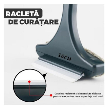 Perie de Spalat si Curatat Geamuri,  pentru Plase si Suprafete Diverse, 46x16x5 cm, Verde-Galben