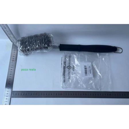 Perie de Sarma pentru Gratar, Cyrax, Maner 45 cm, din Otel inoxidabil, 45X7X10,  Negru