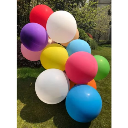 Set 6 Baloane din Latex, Cyrax, Model Party Jumbo, 45 cm, Multicolore