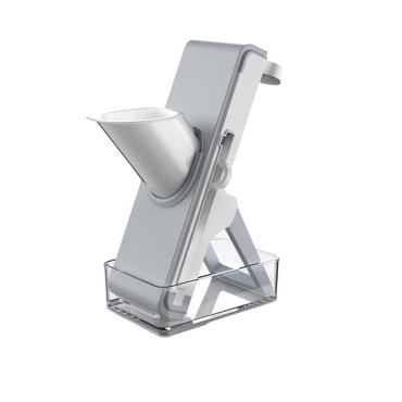 Feliator de Legume Multifunctional, Cyrax, Taieturi Diferite, Razatoare pentru Bucatarie, Taietor de Cartofi, Presa Manuala, Pliabila, Extensibila, PP PET, 23.5x9.5x5.5 cm, Alb