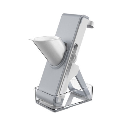 Feliator de Legume Multifunctional, Cyrax, Taieturi Diferite, Razatoare pentru Bucatarie, Taietor de Cartofi, Presa Manuala, Pliabila, Extensibila, PP PET, 23.5x9.5x5.5 cm, Alb