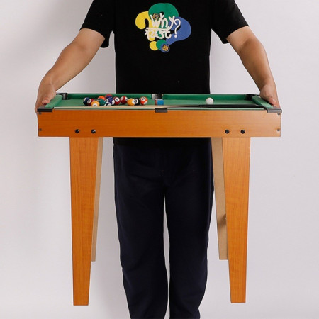 Mini Masa de Biliard pentru Copii, Cyrax, Durabil, Usor de Transportat, 2 Tacuri, 16 Bile, 120x61x77.5 cm