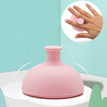 Dispozitiv Terapeutic Sputa, Cyrax, Cupa pentru Terapie Toracica, Dispozitiv de Eructare, pentru Sugari si Copii, 7.5 x 6 cm, din Silicon, Roz