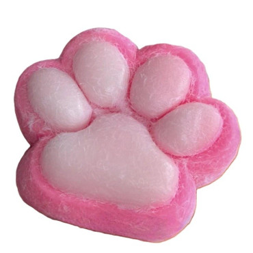 Jucarie Interactiva Squishy, Cyrax, Model Cat Paw, Squeeze Pinch Family, Revenire Lenta, din TPR, +3 Ani, 7.5 cm, Textura Puf, Roz