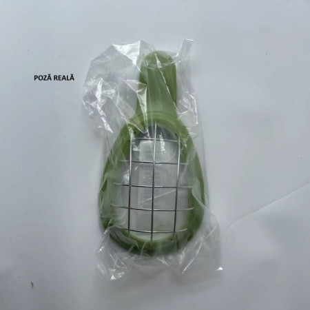 Feliator de Avocado, Cyrax, pentru Taierea in Cubulete, Multifunctional, pentru Bucatarie, Otel Inoxidabil, ABS, 16x8x5 cm, Verde