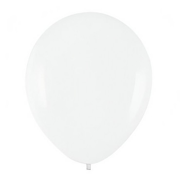 Set 10 Baloane din Latex, Cyrax, Model Party, 13 cm, Albe, 2.2 g