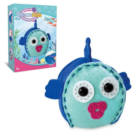 Cyrax Set creatie perna pentru copii Model 2, Dream Kids, Peste