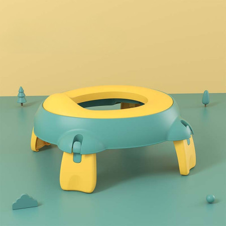 Olita Portabila,Cyrax, pentru Calatorii, Confectionata din Spuma PU, 1-6 ani, 34x32x17 cm, Verde/Galben