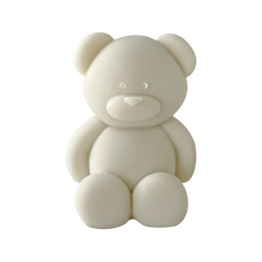 Lumanare Parfumata,  Model Ursulet, Alba, Aromaterapie, 5.5x3.6x4 cm