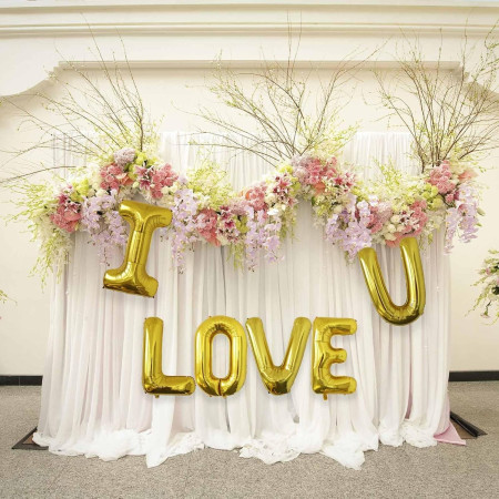 Balon Folie Metalizata Litera I, Cyrax, 80 cm, Umflati cu Heliu sau Aer, Ambalaj Individual, Pai inclus, Auriu