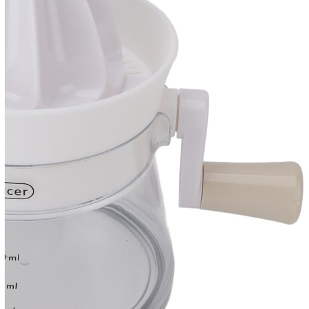 Storcator de Citrice Manual, Cyrax, Rezistente, Usor de Folosit si Depozitat, Durabil, Calitativ, 16.5x13cm, Transparent/ Alb