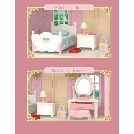 Set dormitor pentru papusi cu mobilier si figurina, Cyrax