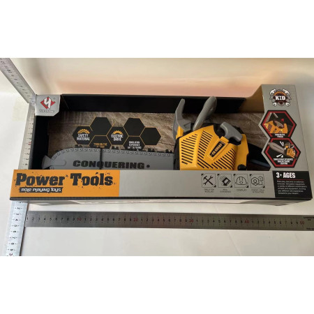 Jucarie Fierastrau Electric pentru Copii, Cyrax, cu Sunete și Lumini, Joc de Rol Interactiv, +3 Ani, 43 x 10 x 18.5 cm, Portocaliu