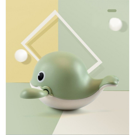 Jucarie pentru baie pentru copii, Cyrax, balena verde