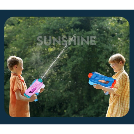 Pistol cu Apa pentru Copii, Rezervor, Pentru Piscina/Plaja, Cyrax, 6ani+,  5 duze, Quick Fill, Albastru, 800ML