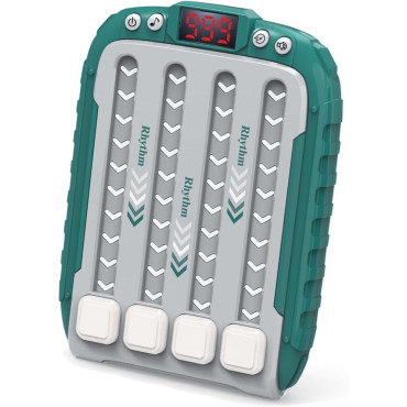 Jucarie Interactiva, Cyrax, Joc Rhythm, +3 Ani, din ABS, 6 Niveluri, 15 x 3 x 11 cm, Functie Muzicala, Verde