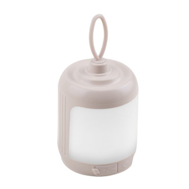 Mini Lampa LED de Camping,  pentru Aer Liber, Reincarcabila USB Type C, 3 Trepte de Lumina, Portabila, 13.8 x 6.5 cm, 5V, Alb