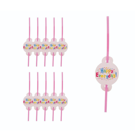 Set 10 Paie, Cyrax, Model Happy Everyday, 31 x 16 cm, Multicolor