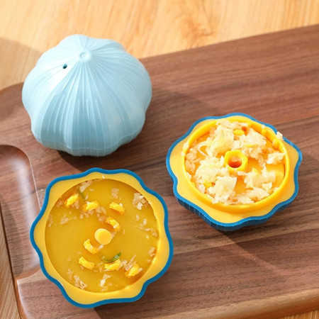 Presa Manuala pentru Usturoi, Cyrax, Model Usturoi, 7 x 7.5 cm, din Plastic, Albastru Deschis