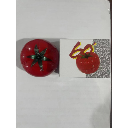 Cronometru mecanic de bucatarie Cyrax, forma de rosie, 60 de minute, 6.3 x 4.5 cm, material ABS, rosu