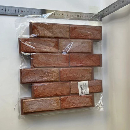 Set 10 x Placi Tapet Autocolant 3D cu Imitatie de Caramida, pentru Perete Bucatarie Sufragerie, Usor de Curatat, Rezistent la Apa, Autoadeziv, 30x30 cm, Maro