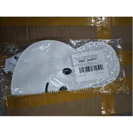 Covoras de Baie,  pentru Masaj/Spalat Picioare, din TPE, Antiderapant, 45 x 45 cm, Model Iepuras, Alb