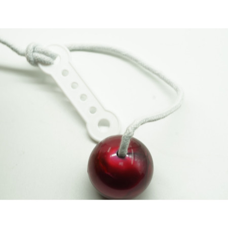 Jucarie interactiva cu bile, Cyrax, Clackers ball, antistres, Visiniu, 40 mm