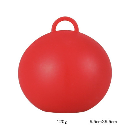 Greutate pentru Baloane, Cyrax, Accesoriu Petrecere, 5.5x5.5 cm, 120 g, Rosu