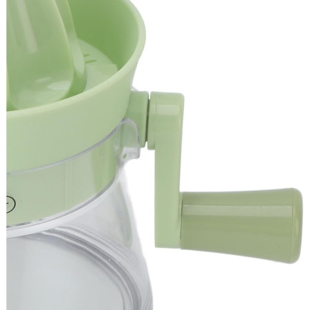 Storcator de Citrice Manual, Cyrax, Rezistente, Usor de Folosit si Depozitat, Durabil, Calitativ, 16.5x13cm, Transparent/ Verde