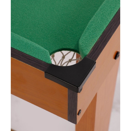 Mini Masa de Biliard pentru Copii, Cyrax, Durabil, Usor de Transportat, 2 Tacuri, 16 Bile, 69x37x60 cm